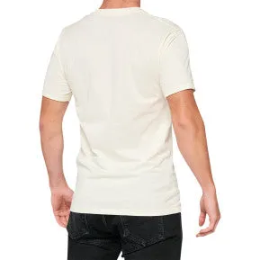 100% Essential T-Shirt - Chalk/Orange