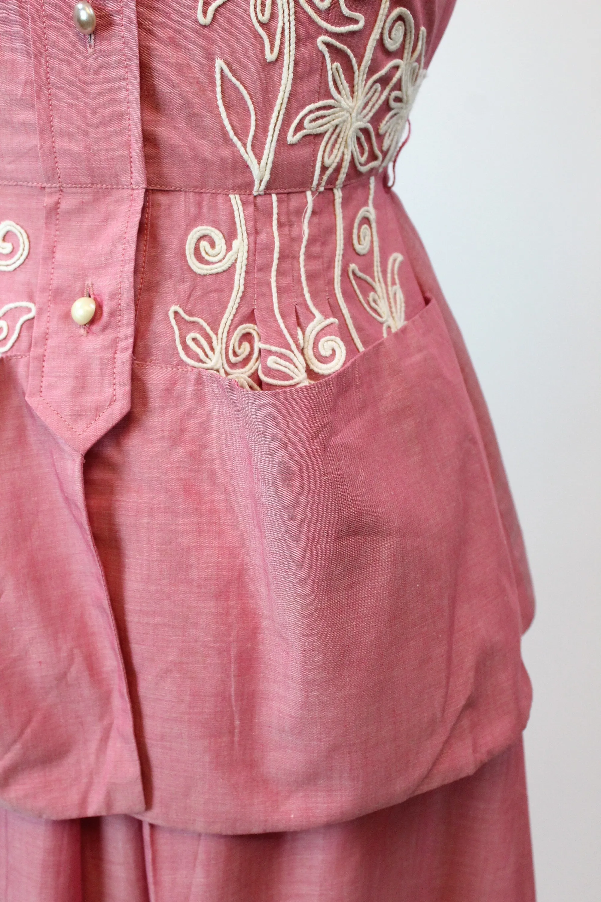 1950s MINX MODES two piece cotton suit SET xs | new spring summer