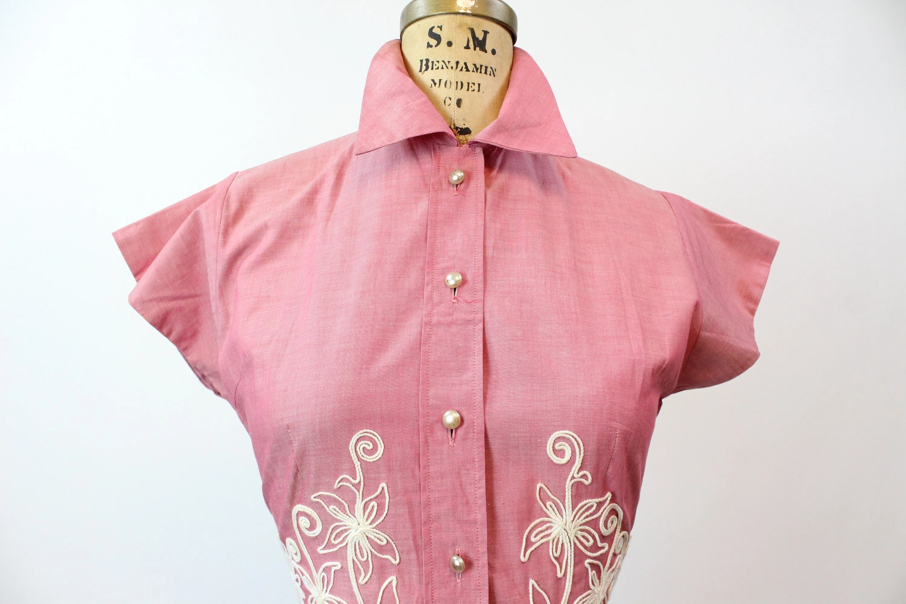 1950s MINX MODES two piece cotton suit SET xs | new spring summer