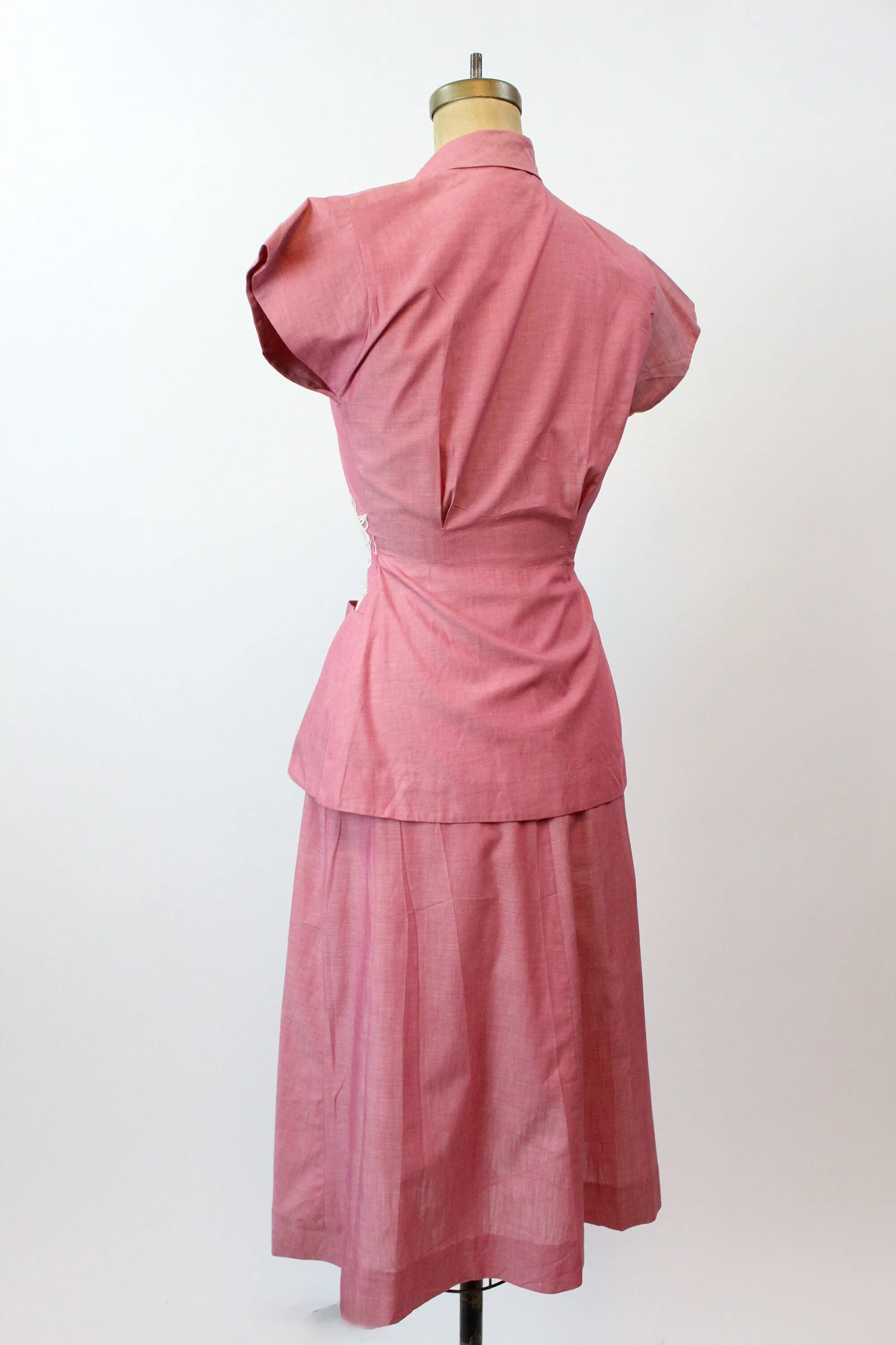 1950s MINX MODES two piece cotton suit SET xs | new spring summer