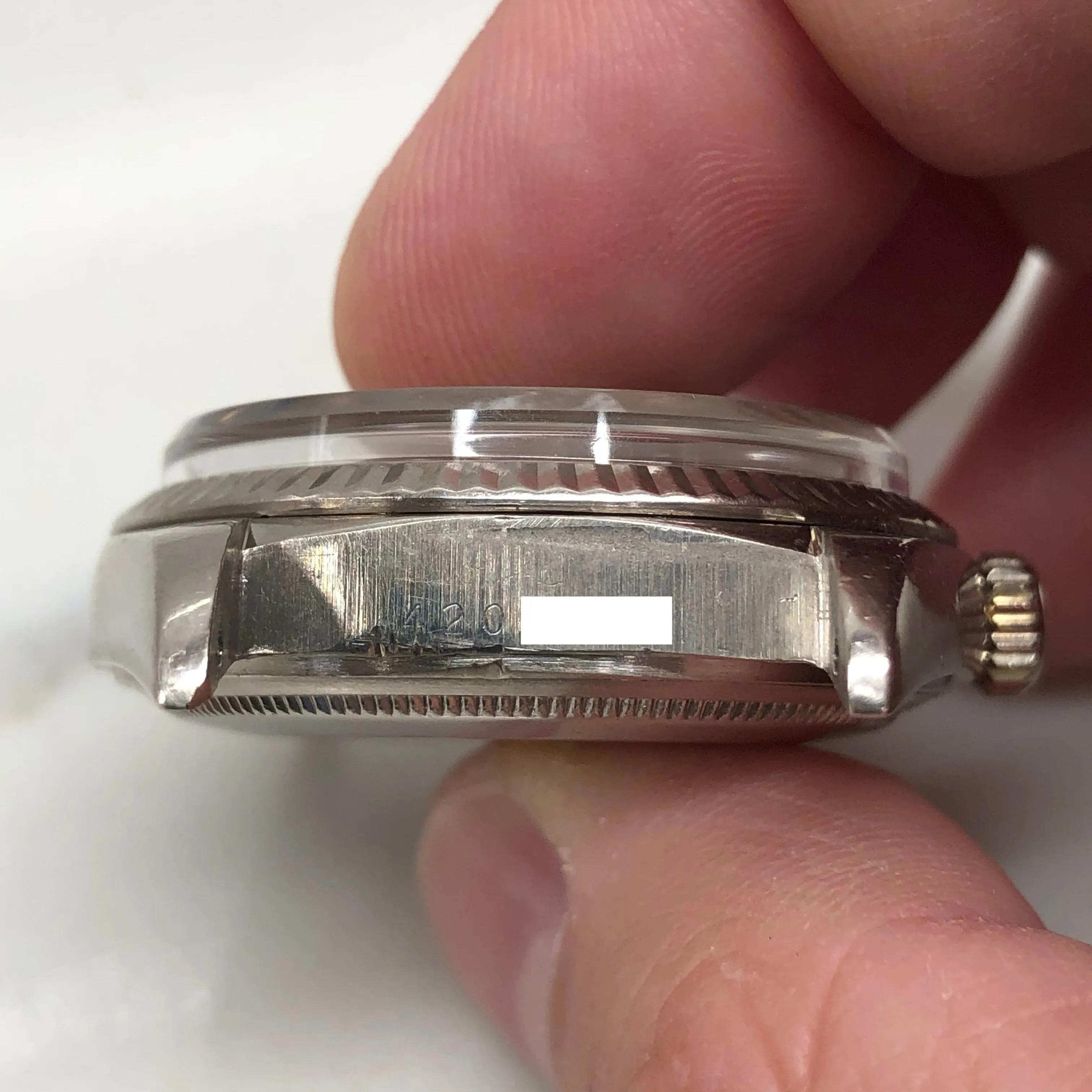 1976 Rolex President 1803 Day Date 18K White Gold Gray Dial Automatic Wristwatch