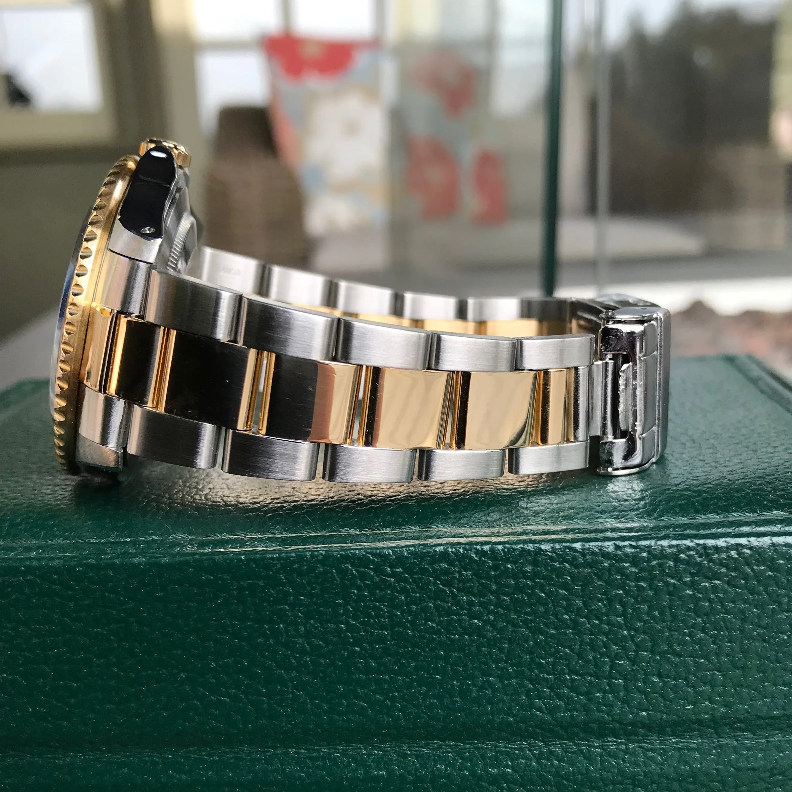 1991 Rolex GMT MASTER II 16713 Two Tone Steel Gold Black Oyster Automatic Watch Box Papers