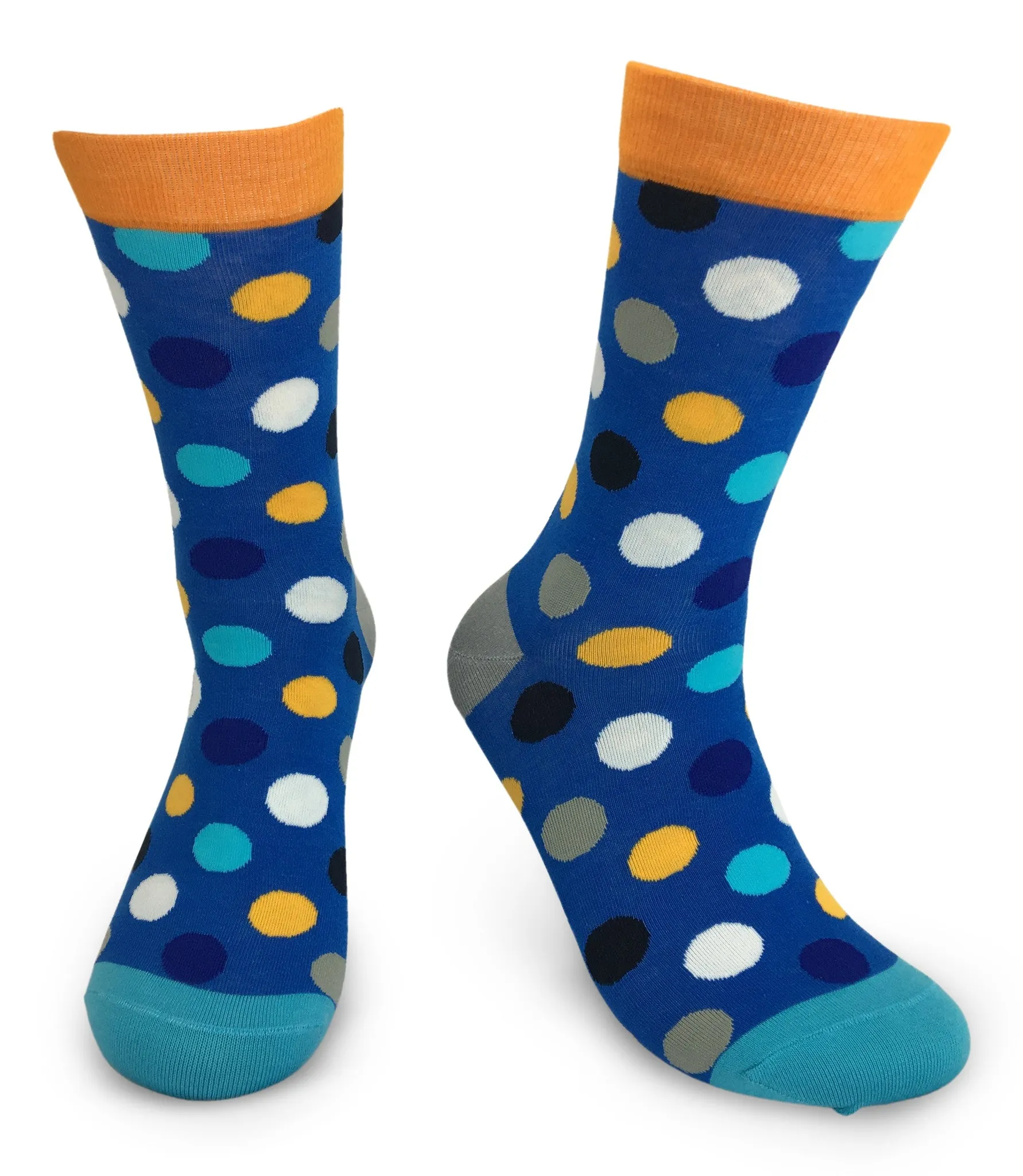 2 Pair Mens Funky Fun Colorful Cotton Socks-Hipster Power Socks-Theme Socks