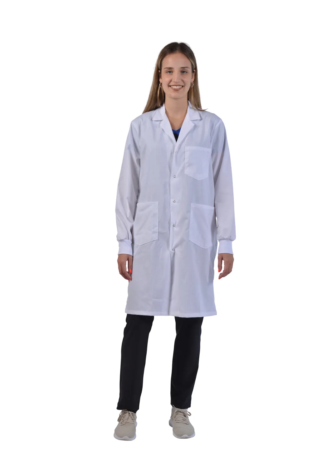 42" Unisex Lab Coat with Knit Cuffs