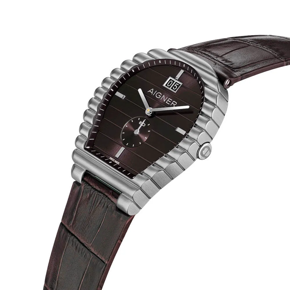 Aigner Trocello Men's Brown Dial Brown Leather Strap Watch