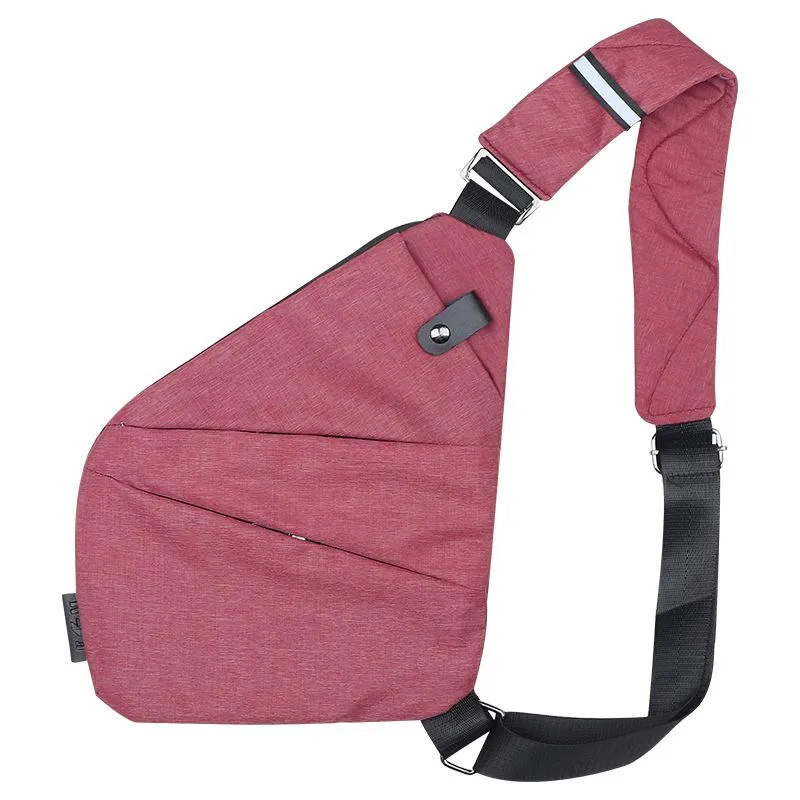 Anti-theft Crossbody Bags For Men Soft Thin Men's Bag Sling Belt Pauch Security Male Short Trip Holster Tactical Pocket