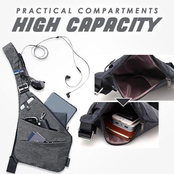 Anti-theft Crossbody Bags For Men Soft Thin Men's Bag Sling Belt Pauch Security Male Short Trip Holster Tactical Pocket