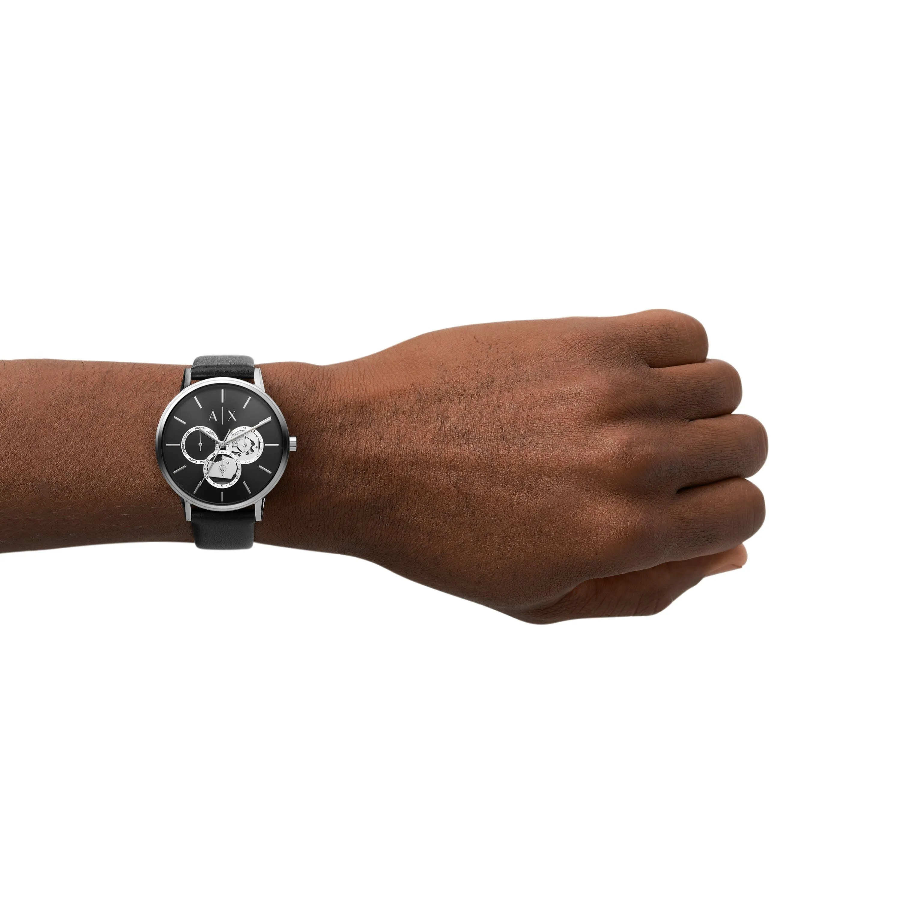 Armani Exchange Cayde Silver and Black Men's Watch AX2745