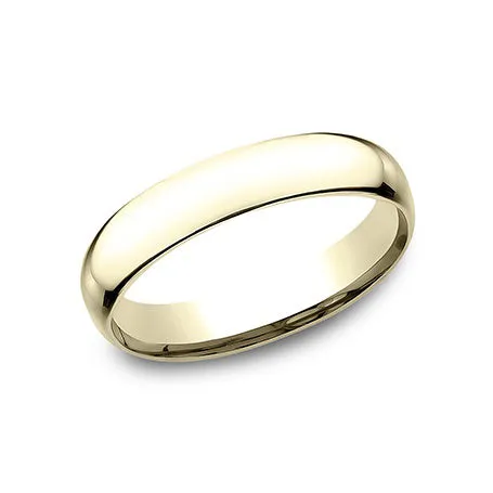 Benchmark 14K Gold Comfort-Fit 4mm Plain Men's Band SLCF14014K