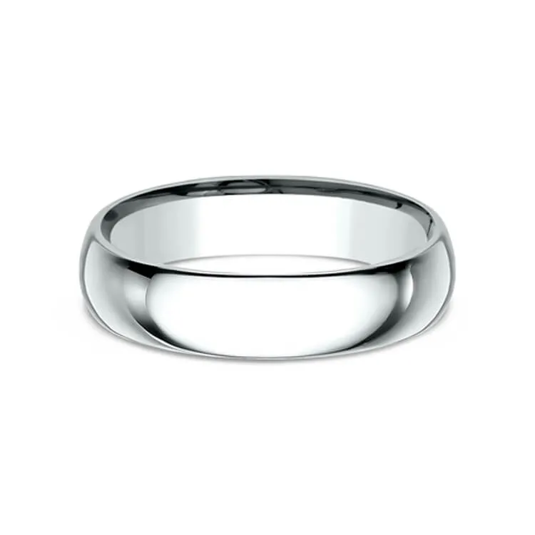 Benchmark Regular Dome Light Comfort-Fit Men's Wedding Band LCF15014KW