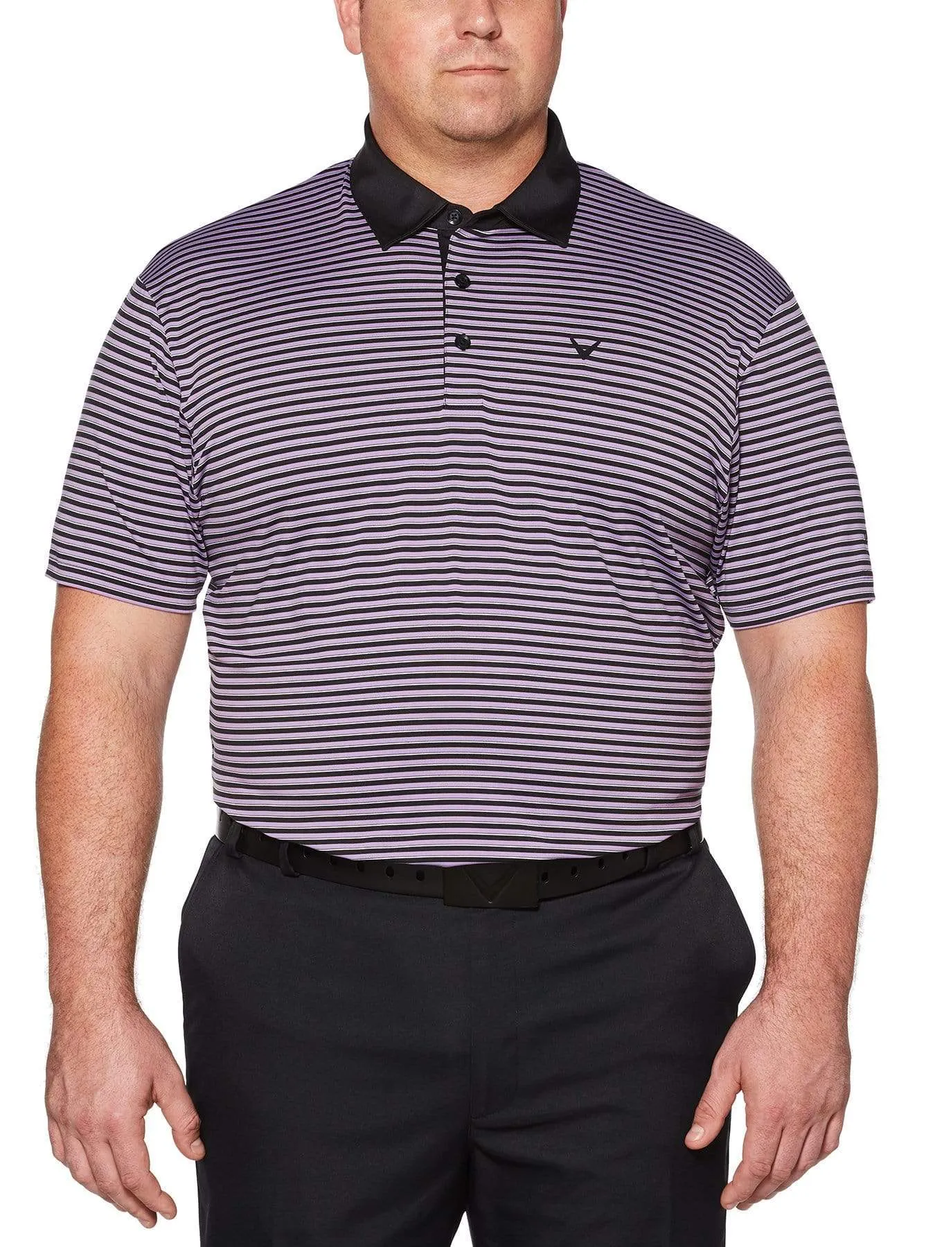 Big & Tall Refined 3-Color Stripe Polo