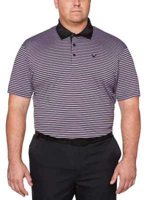 Big & Tall Refined 3-Color Stripe Polo