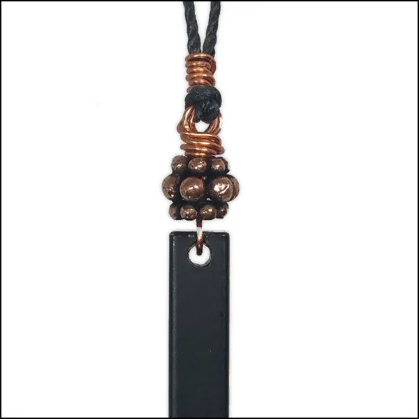Black Brass Bar Pendant