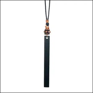 Black Brass Bar Pendant