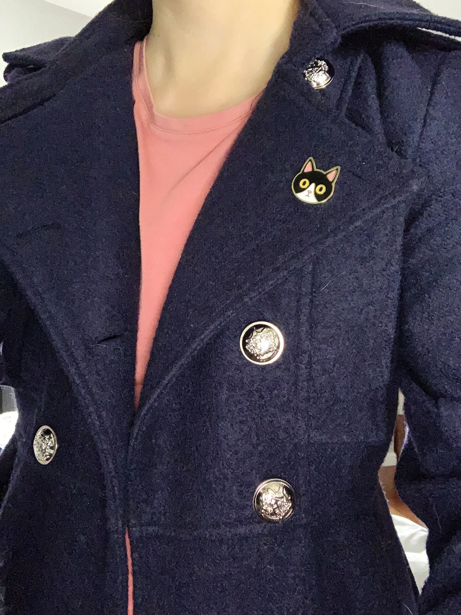 Black Cat Enamel Pin