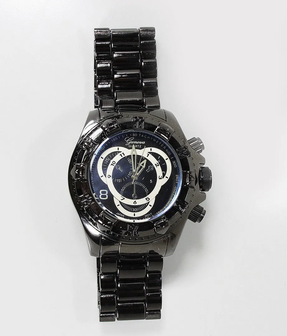 Black Metal Watch