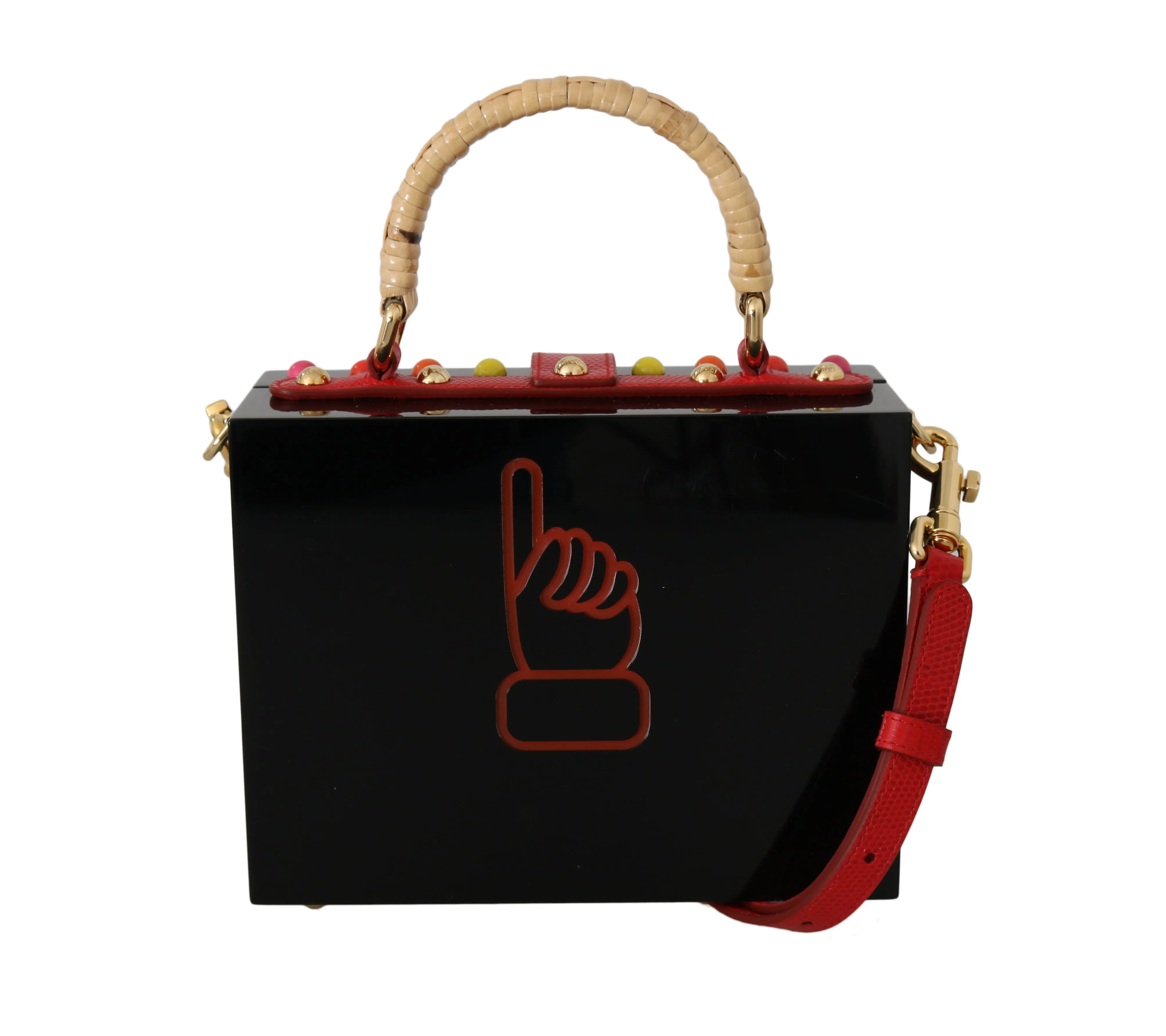 Black Plexi LED Light Leather SICILY BARP BOX Purse