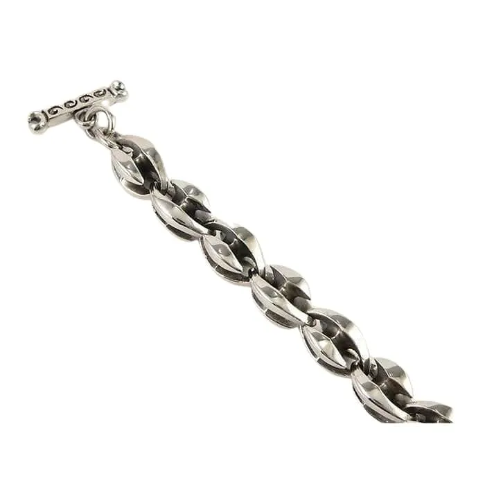 Blade Blossom 925 Sterling Silver Men's Bracelet