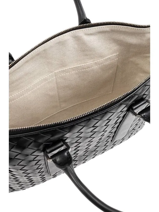 Bottega Veneta Bottega Veneta Briefcase Intrecciato Soft, Men's, Black