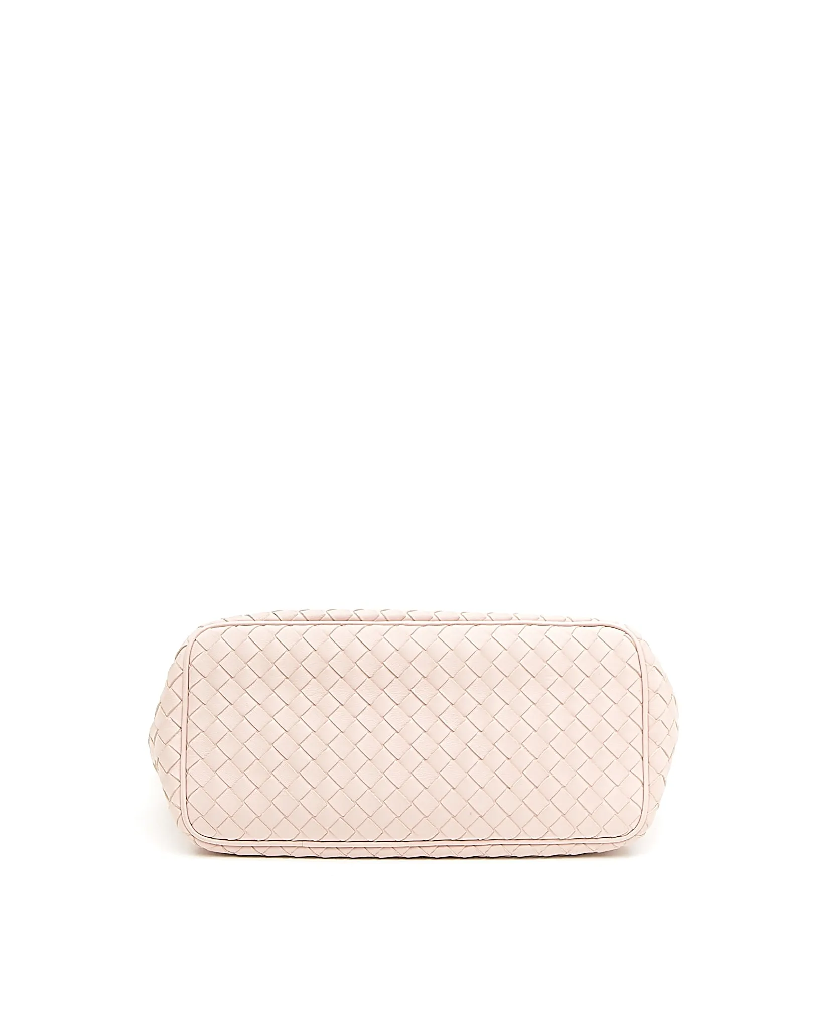 Bottega Veneta Peach Pink Intrecciato Leather Small Shoulder Bag
