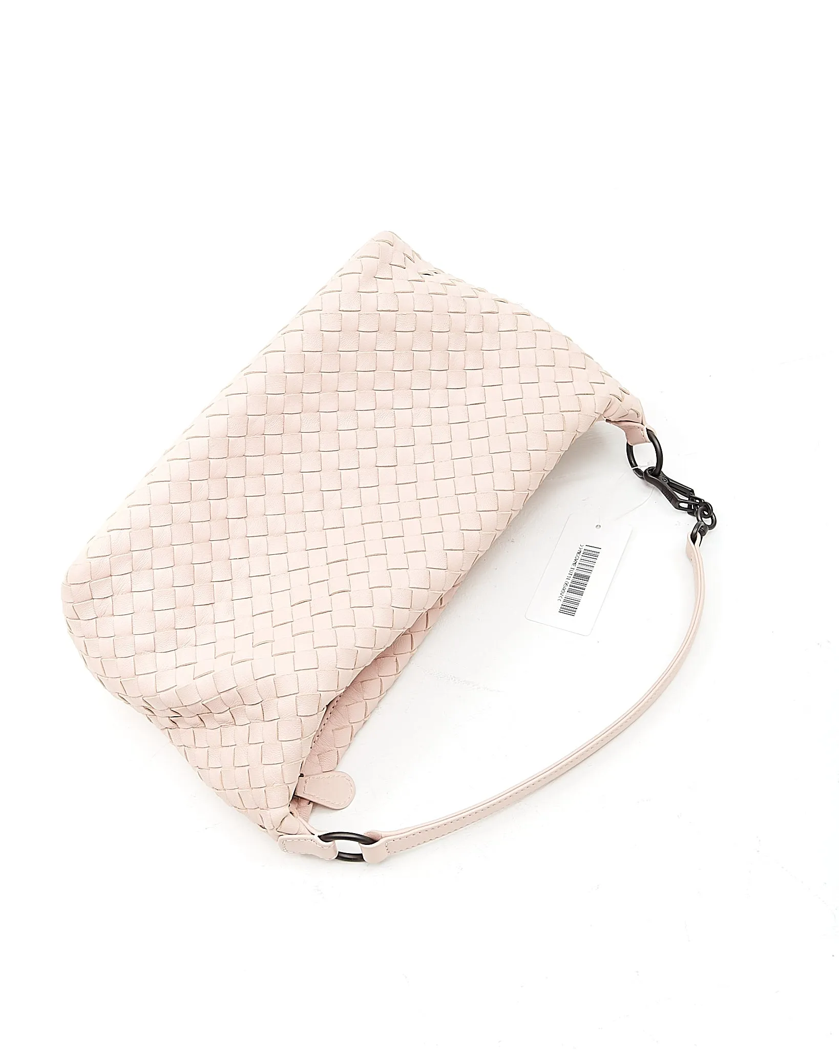 Bottega Veneta Peach Pink Intrecciato Leather Small Shoulder Bag
