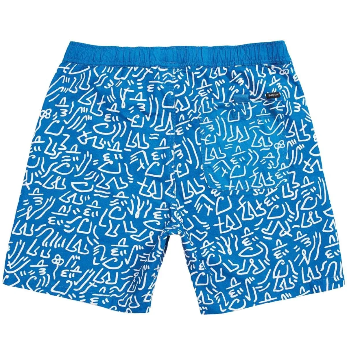 Brixton Steady Elastic Waist Short - Royal/White