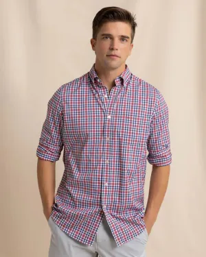 Brr Intercoastal Haywood Plaid Sport Shirt (Mineral Red)