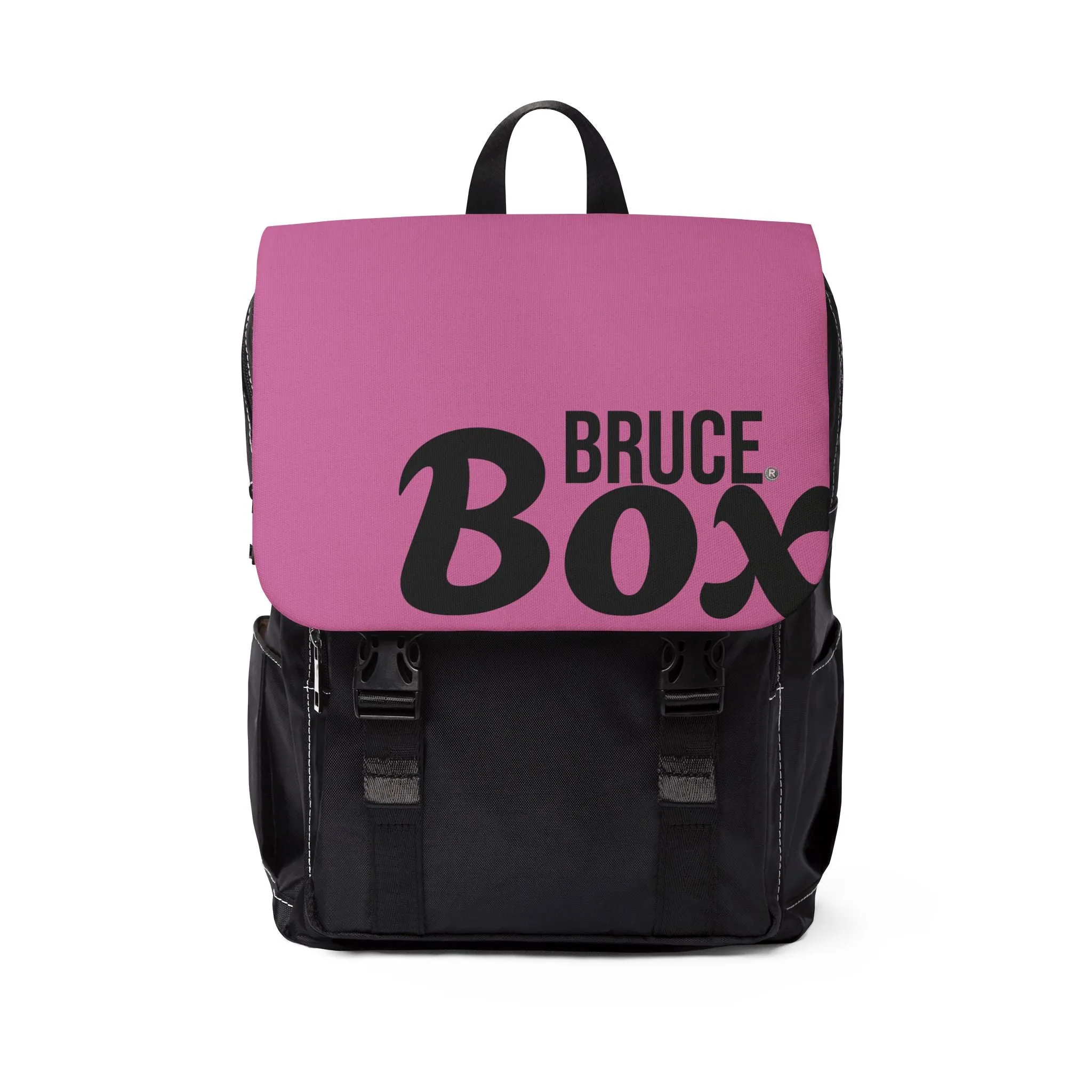 BRUCE Box Light Pink Casual Shoulder Backpack