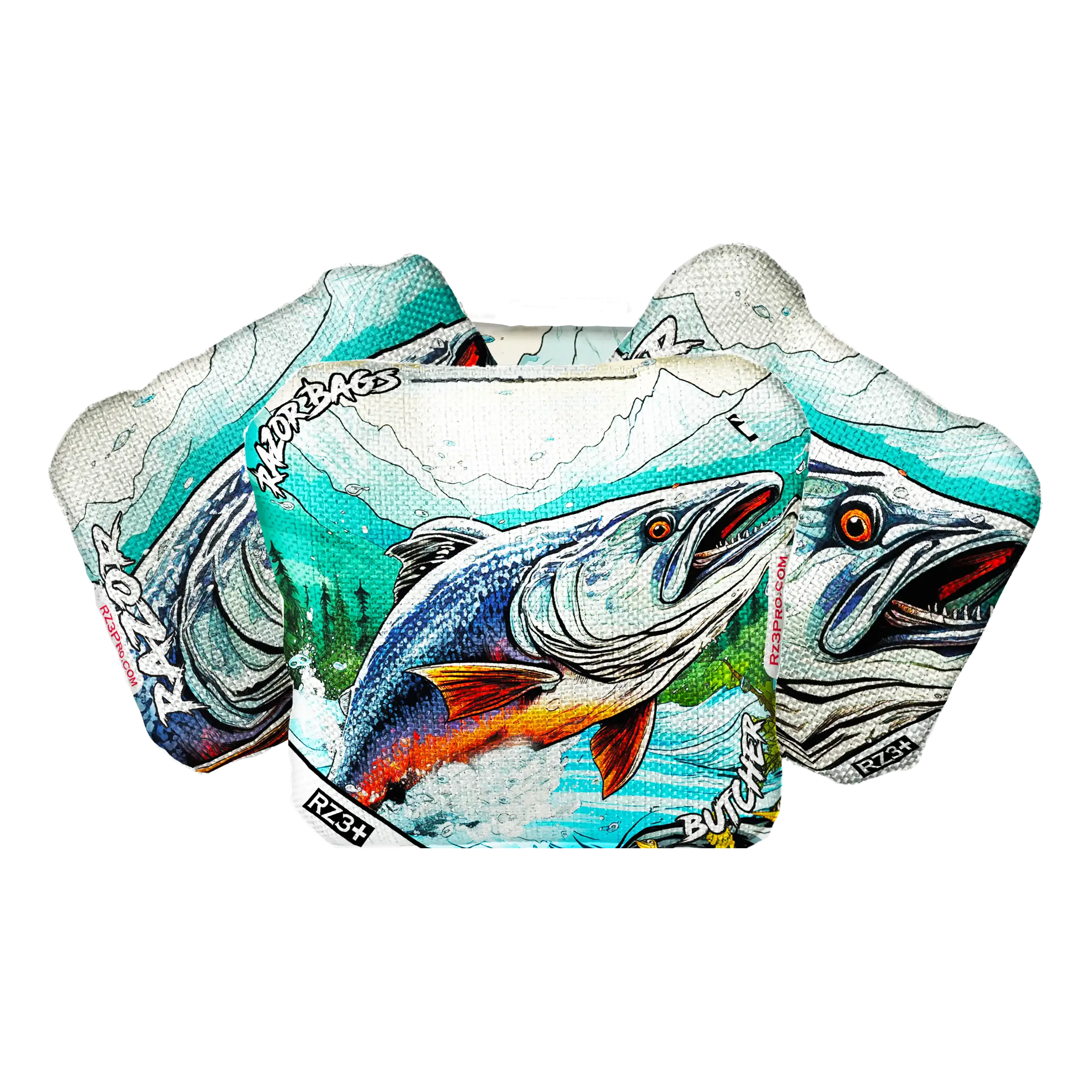 Butcher | Alaskan Salmon | ACL PRO Razor Cornhole Bags