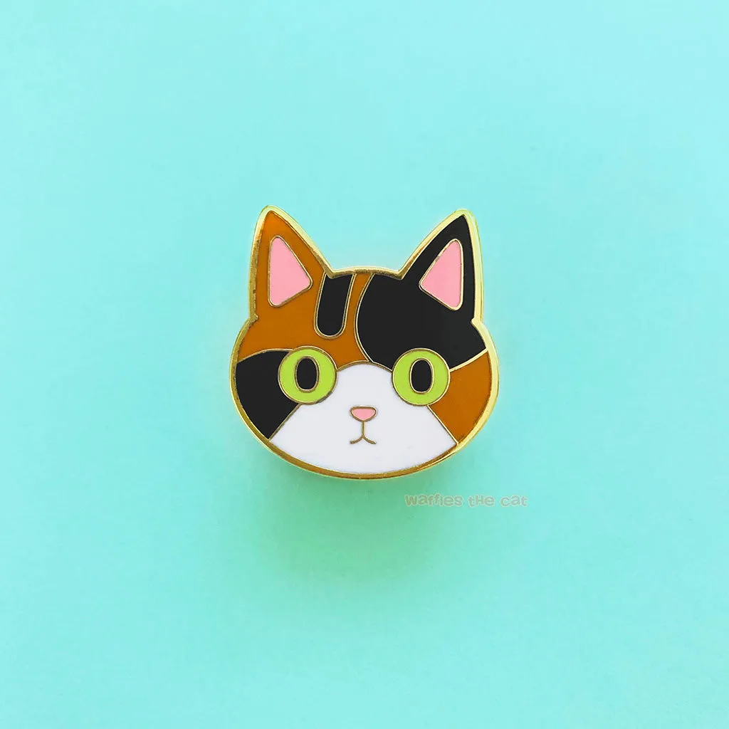 Calico Cat Enamel Pin