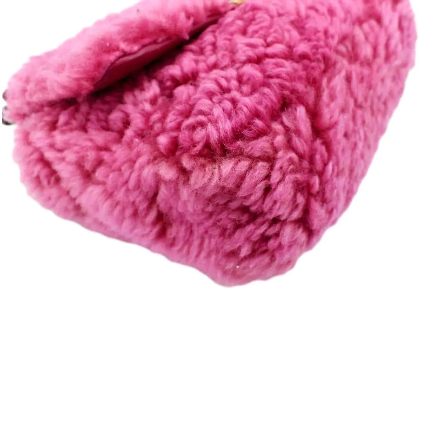 CHANEL 19 Flap Shearling Sheepskin Shoulder Bag Pink