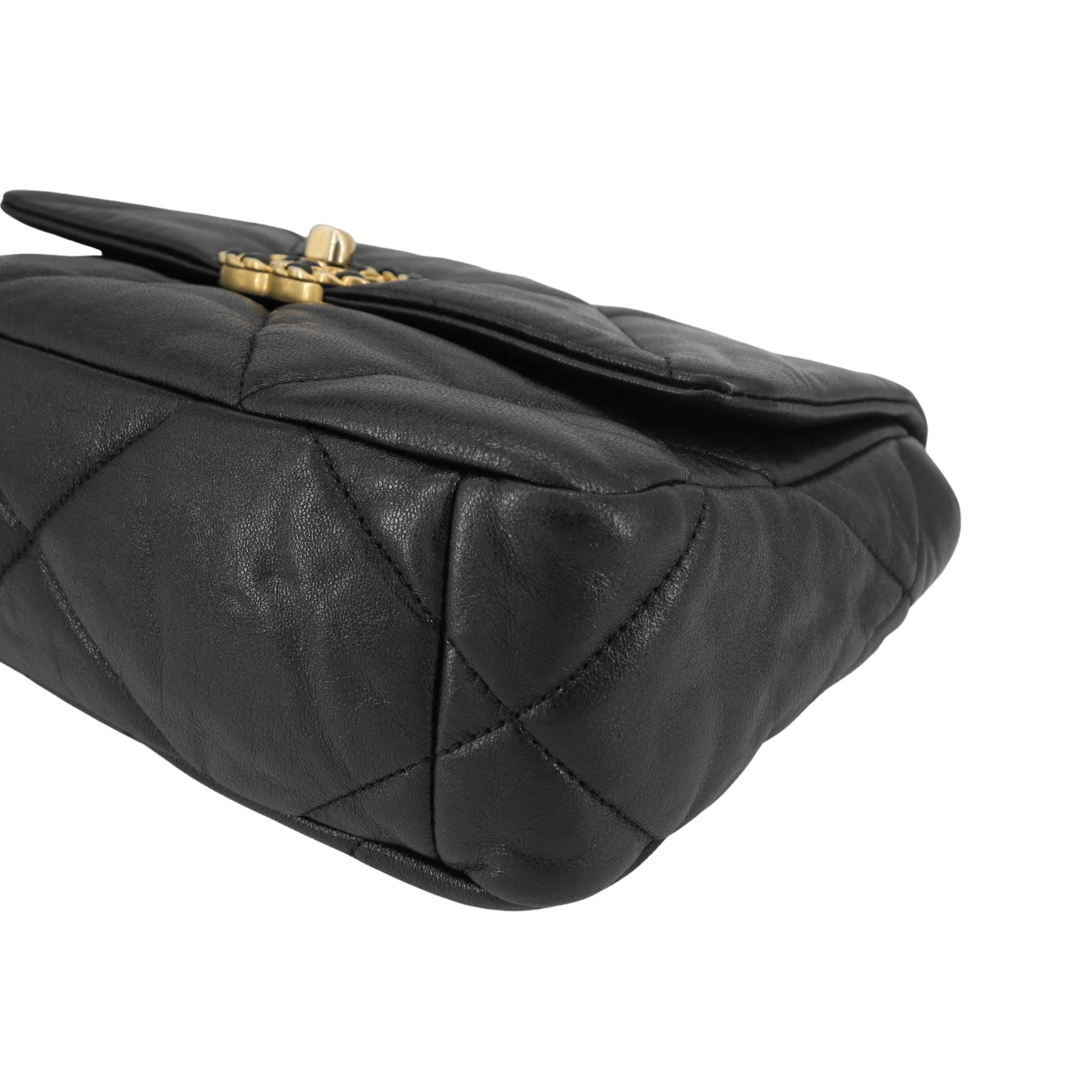 CHANEL 19 Small Flap Bag in Black Lambskin