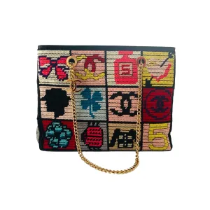 Chanel Multicolor Needlepoint Shoulder Bag