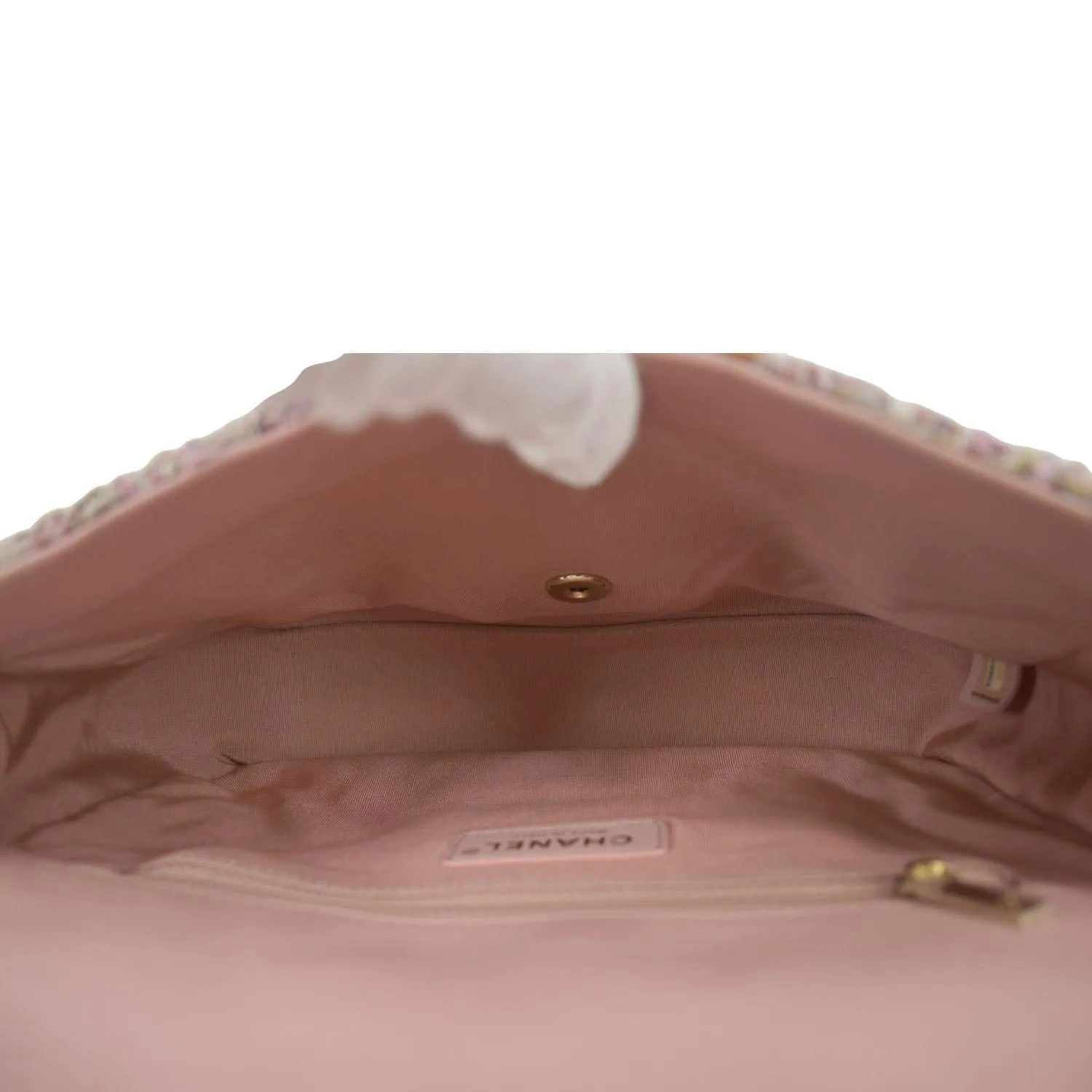 CHANEL Pearl Mini Quilted Leather Top Handle Shoulder Bag Multicolor