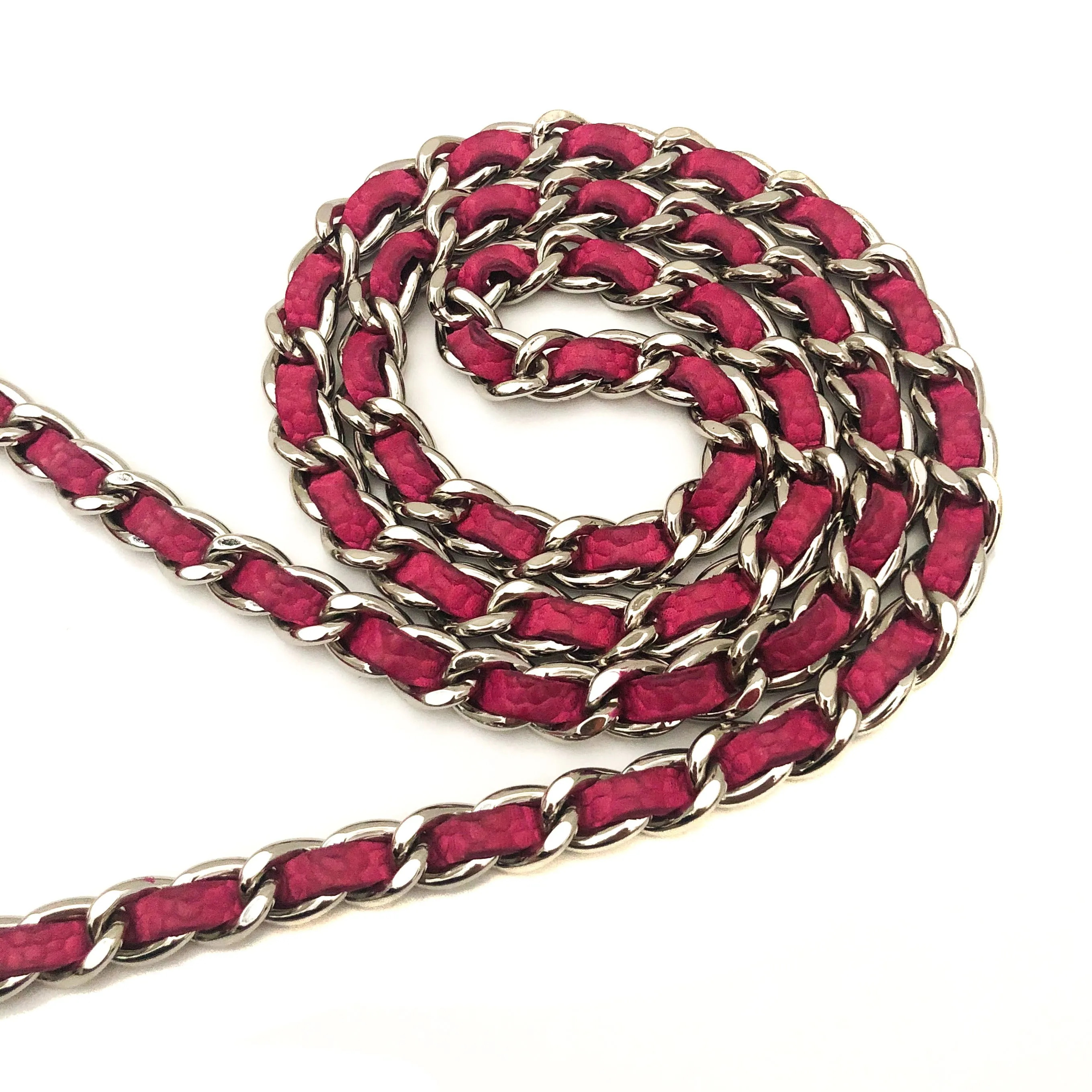 Chanel Rare Hot Pink Caviar Wallet on Chain (WOC)