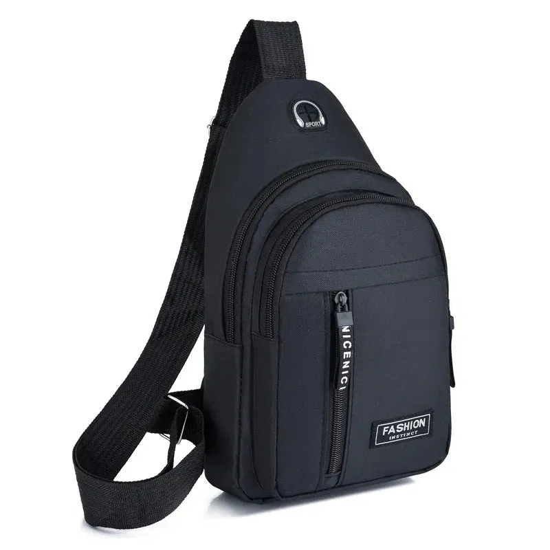 Chest Bags Men's One Shoulder Crossbody Bag Large Capacity Outdoor Sports Leisure Fashion Small Shoulder Bag Backpack Men's