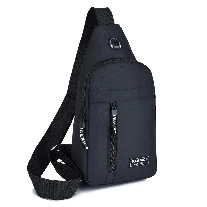 Chest Bags Men's One Shoulder Crossbody Bag Large Capacity Outdoor Sports Leisure Fashion Small Shoulder Bag Backpack Men's