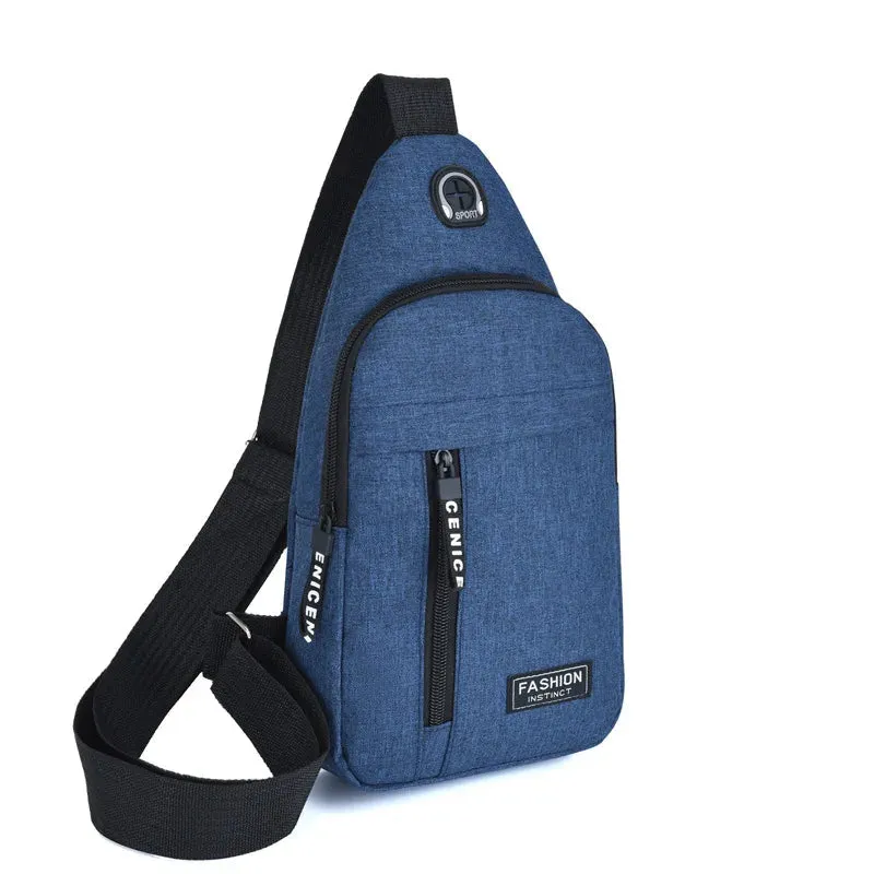 Chest Bags Men's One Shoulder Crossbody Bag Large Capacity Outdoor Sports Leisure Fashion Small Shoulder Bag Backpack Men's