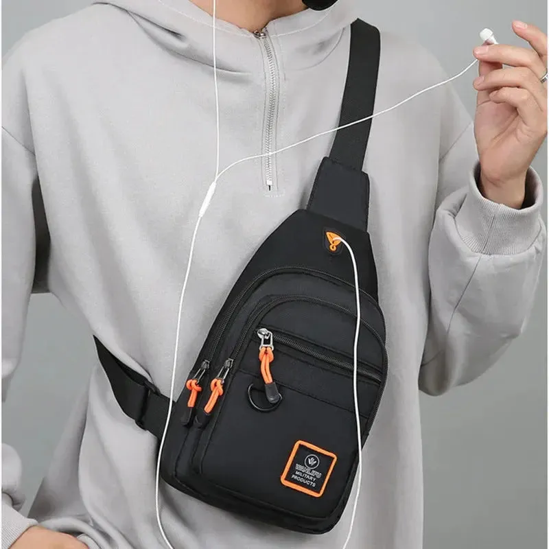 Chest Bags Men's One Shoulder Crossbody Bag Large Capacity Outdoor Sports Leisure Fashion Small Shoulder Bag Backpack Men's