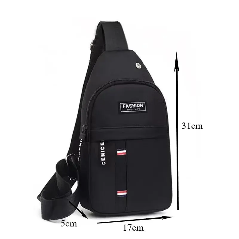 Chest Bags Men's One Shoulder Crossbody Bag Large Capacity Outdoor Sports Leisure Fashion Small Shoulder Bag Backpack Men's