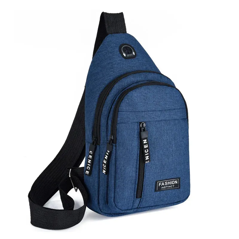 Chest Bags Men's One Shoulder Crossbody Bag Large Capacity Outdoor Sports Leisure Fashion Small Shoulder Bag Backpack Men's