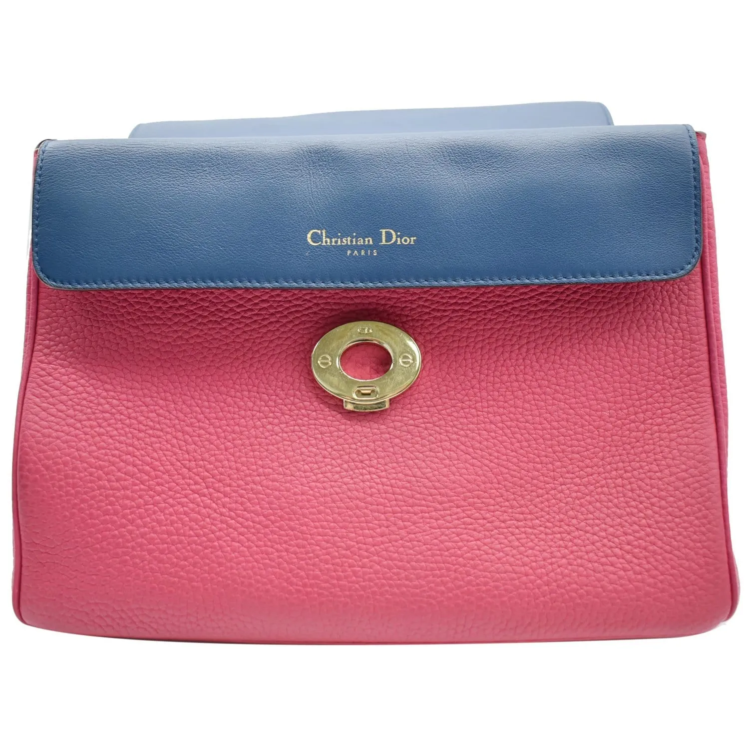 CHRISTIAN DIOR Be Dior Leather Flap Shoulder Bag Pink - 10% OFF