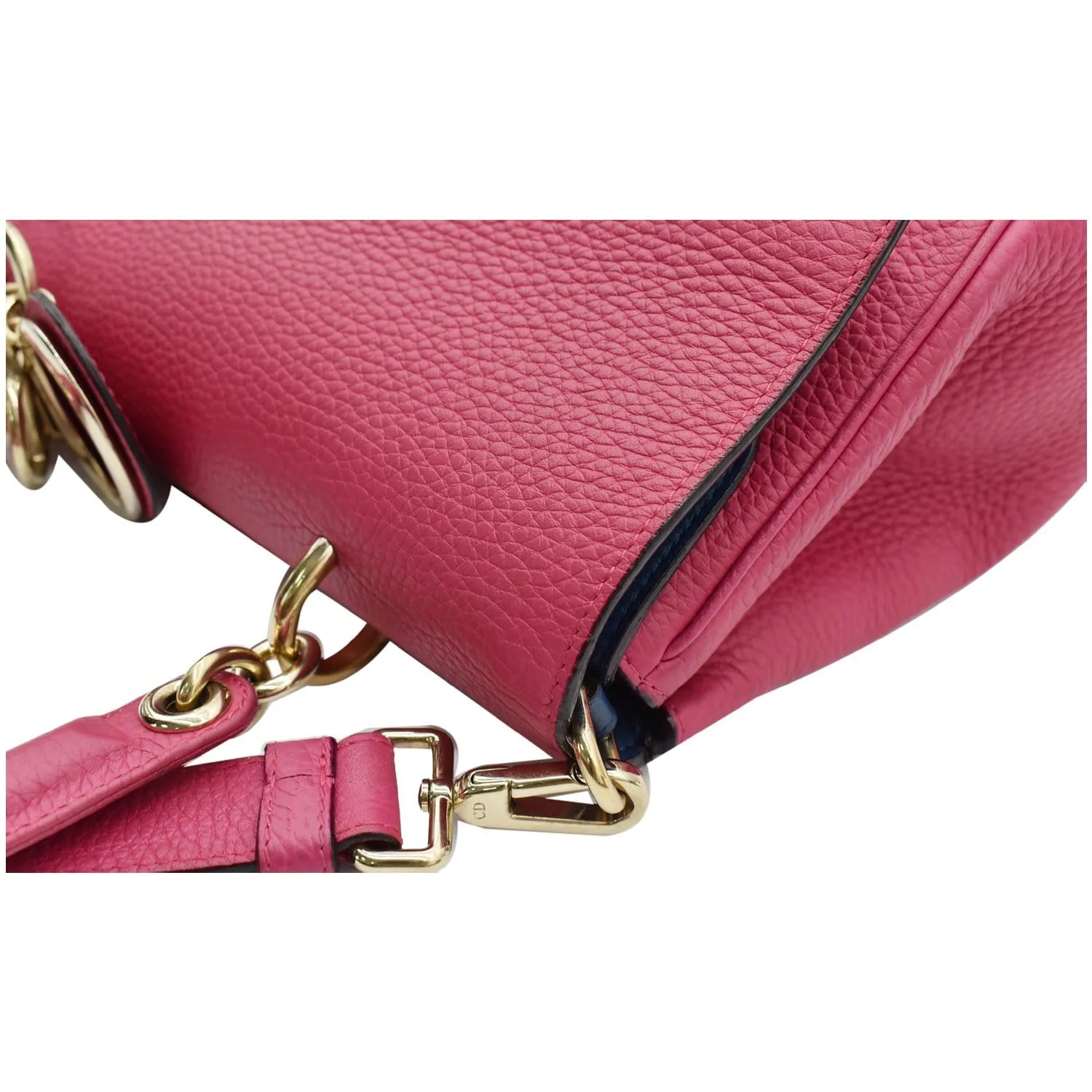 CHRISTIAN DIOR Be Dior Leather Flap Shoulder Bag Pink - 10% OFF