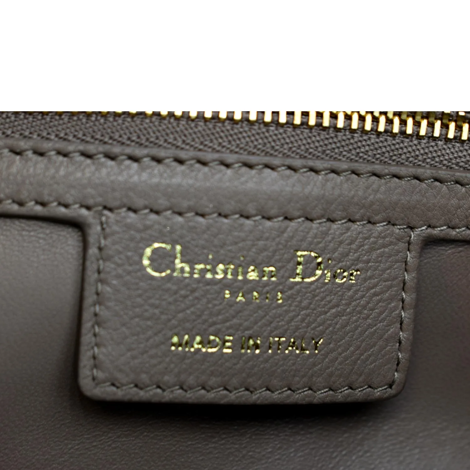 CHRISTIAN DIOR Caro Iridescent Leather Shoulder Bag Metallic Pink