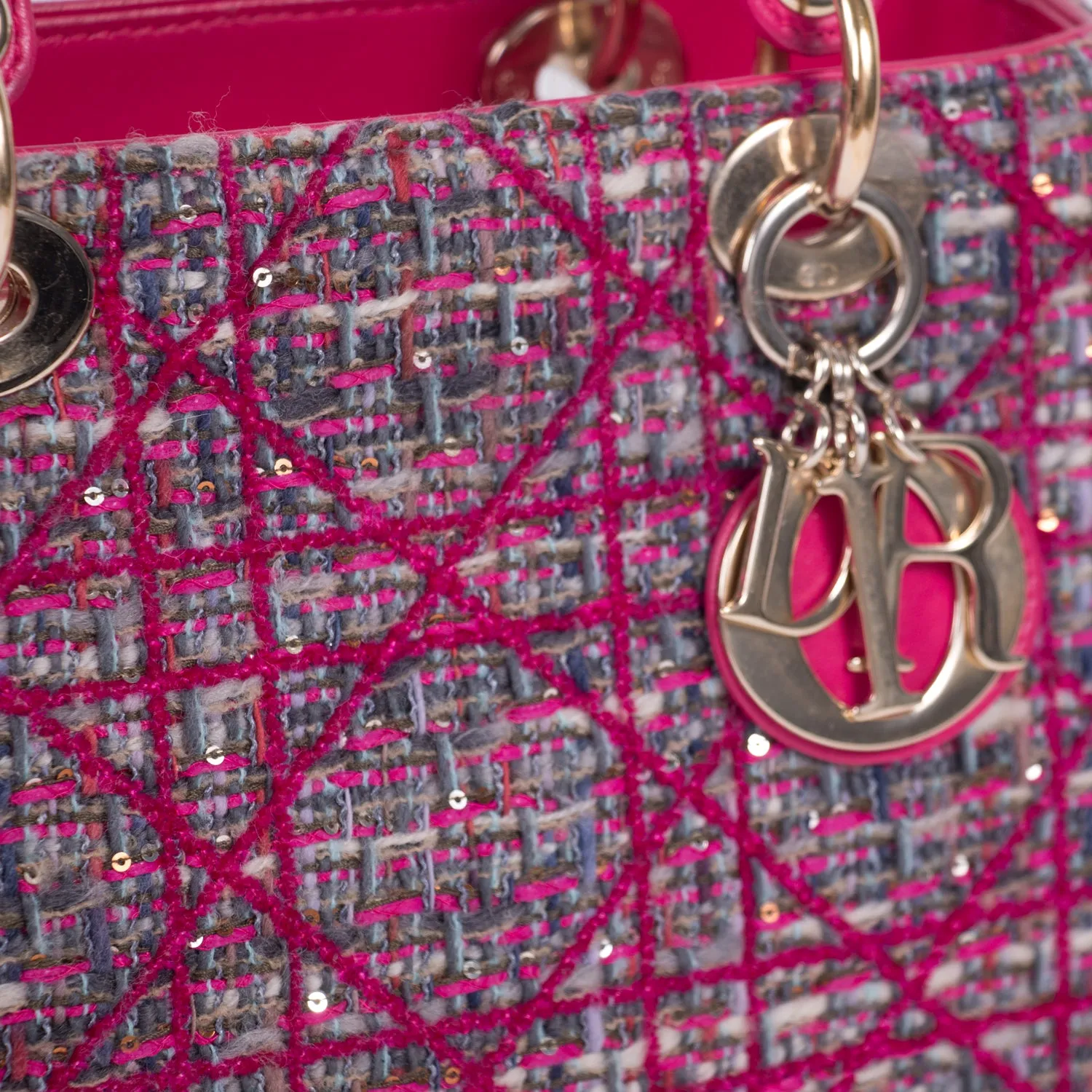 Christian Dior Limited Edition Tweed Lady Dior