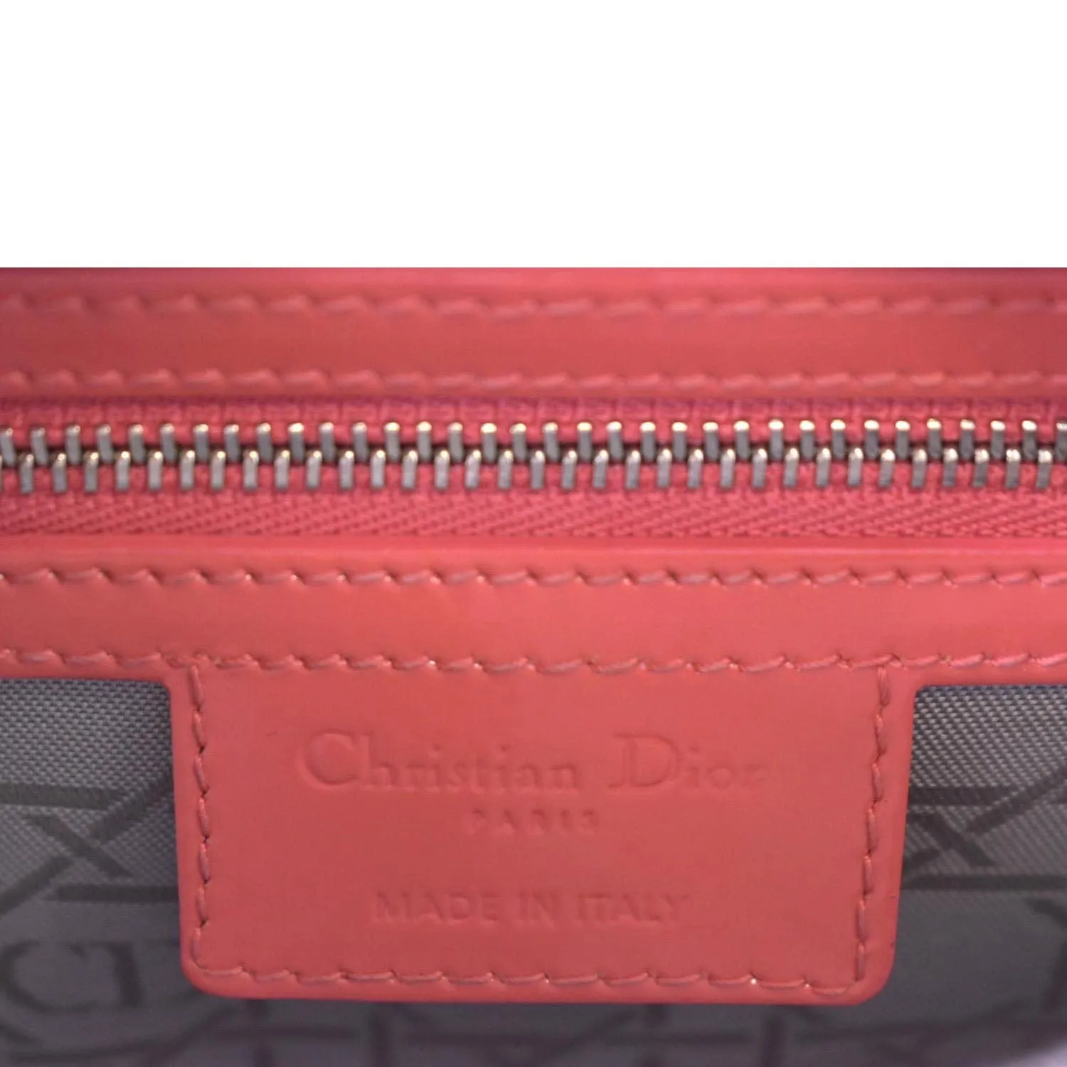 CHRISTIAN DIOR Medium Lady Dior Leather Shoulder Bag Pink