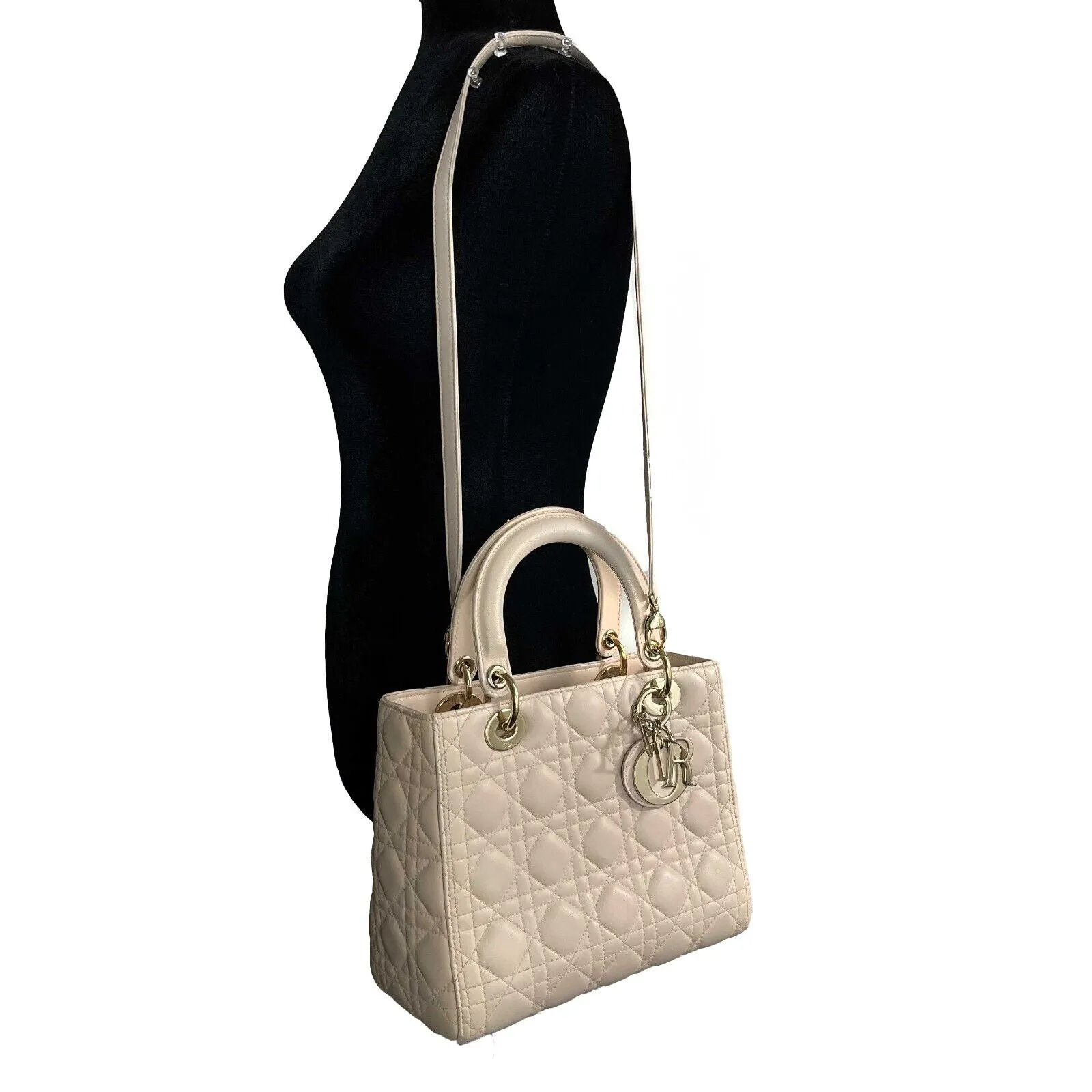 Christian Dior Medium Lady Dior Rose Poudre