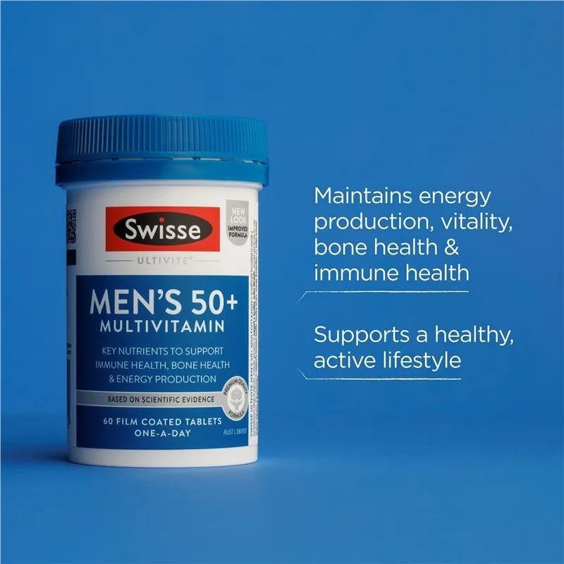 [CLEARANCE Expiry: 03/2025] Swisse Ultivite Men's 50  Multivitamin 60 Tablets