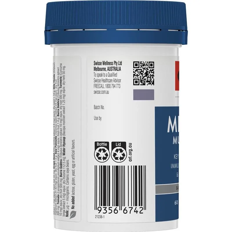[CLEARANCE Expiry: 03/2025] Swisse Ultivite Men's 50  Multivitamin 60 Tablets