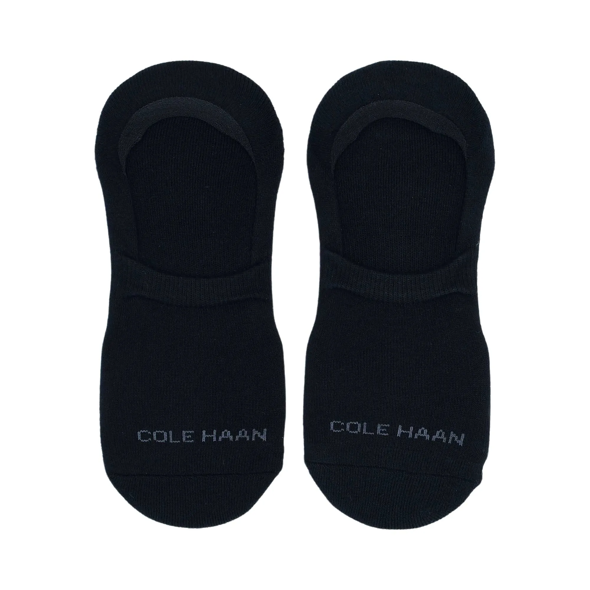 Cole Haan Men's Solide Liner Black Socks Set of Two